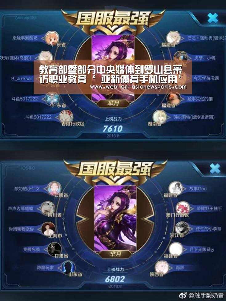 教育部暨部分中央媒体到罗山县采访职业教育‘ 亚新体育手机应用’(图4) 亚新体育App下载